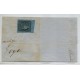 ARGENTINA 1856 GJ 1 CORRIENTES FRAGMENTO GRANDE 1/2 CARTA CIRCULADO A GOYA CON LA PRIMER ESTAMPILLA ARGENTINA, MUY BONITA PIEZA CON FECHA 18/2/1859 ( U$ 1100 )